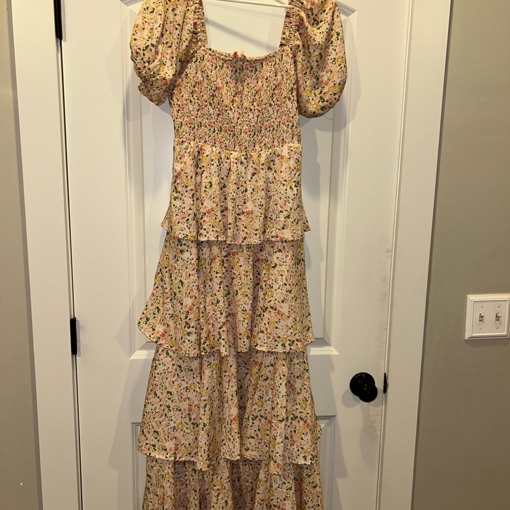 Floral Tiered Maxi Dress